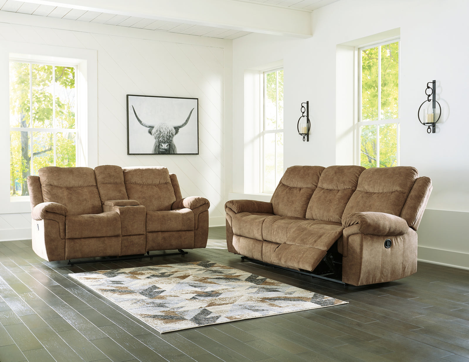 Huddle-up Nutmeg Sofa And Loveseat