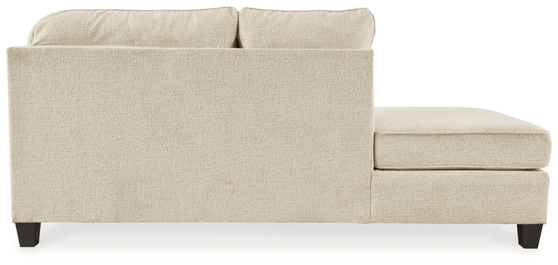 Abinger Natural Chenille 2-Piece Sleeper Sectional With Chaise 83904S3