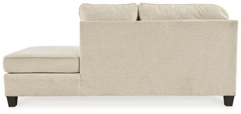 Abinger Natural Chenille 2-Piece Sectional With Chaise