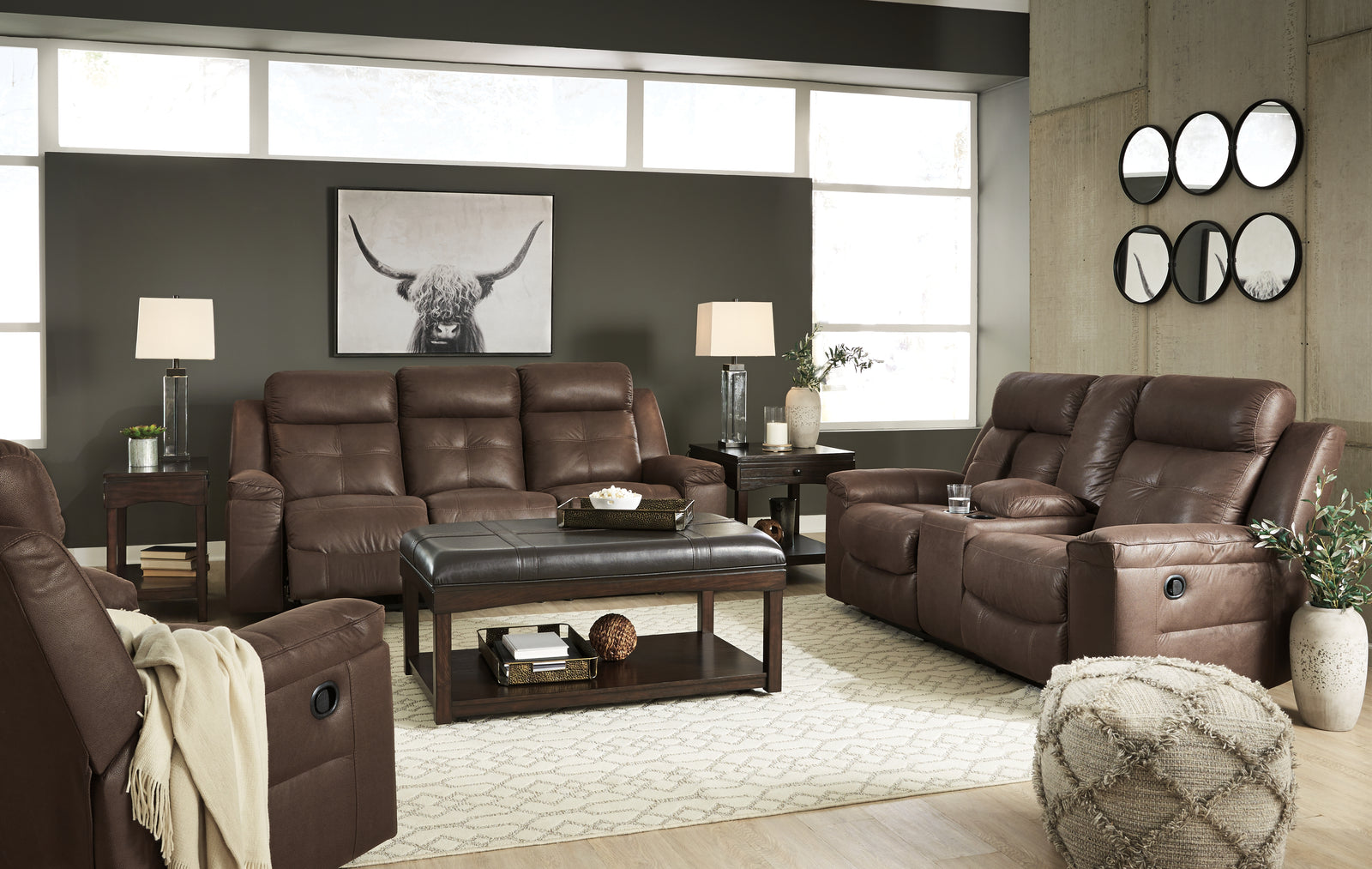 Jesolo Coffee Sofa Loveseat And Recliner