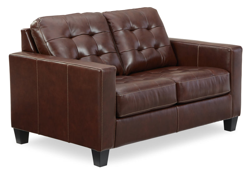 Altonbury Walnut Sofa And Loveseat