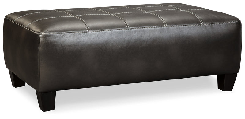 Nokomis Charcoal 2-Piece Sectional With Ottoman