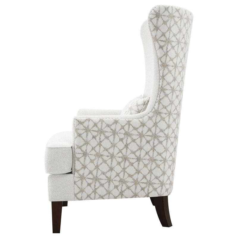 Pippin Upholstered Wingback Accent Chair Latte