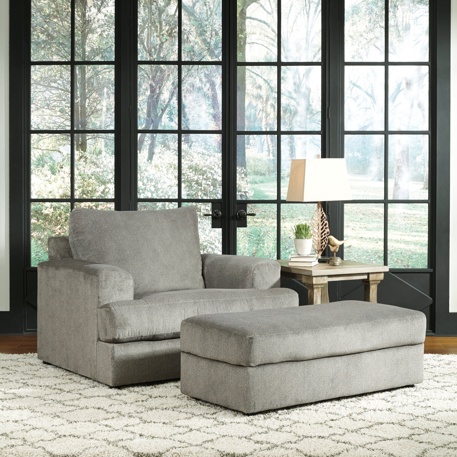 Soletren Ash Chair And Ottoman