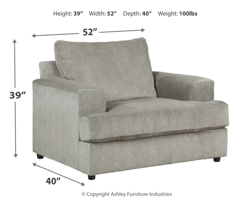 Soletren Ash Sofa Loveseat Chair And Ottoman