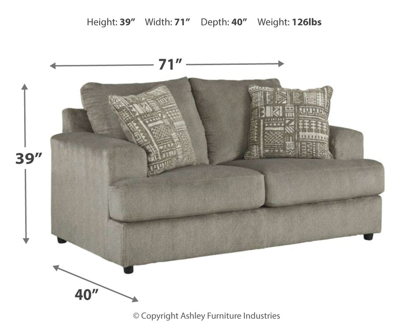 Soletren Ash Sofa And Loveseat