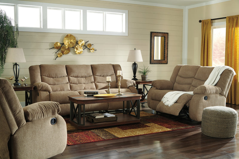 Tulen Mocha Sofa Loveseat And Recliner