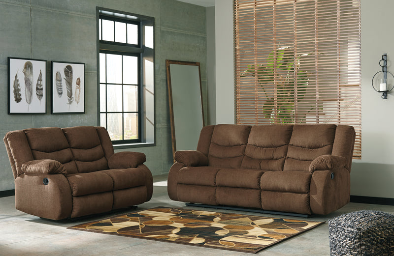 Tulen Chocolate Sofa And Loveseat