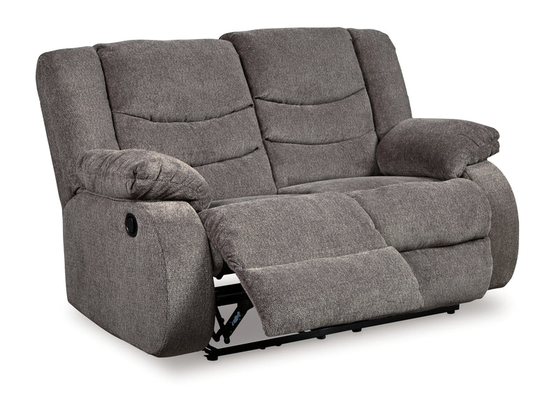 Tulen Gray Sofa Loveseat And Recliner