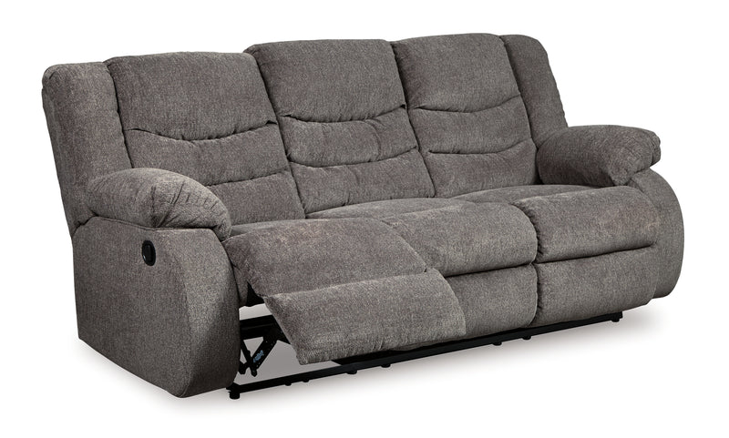 Tulen Gray Sofa Loveseat And Recliner