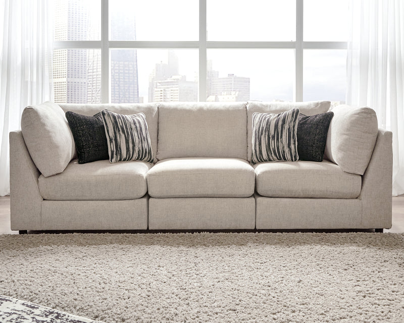 Kellway Bisque Chenille 3-Piece Sectional