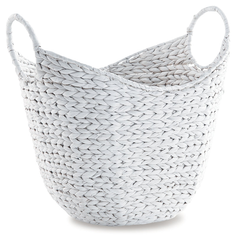 Perlman Antique White Basket (Set Of 2)