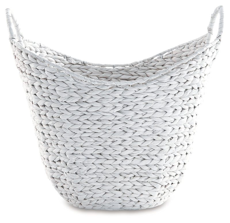 Perlman Antique White Basket (Set Of 2)