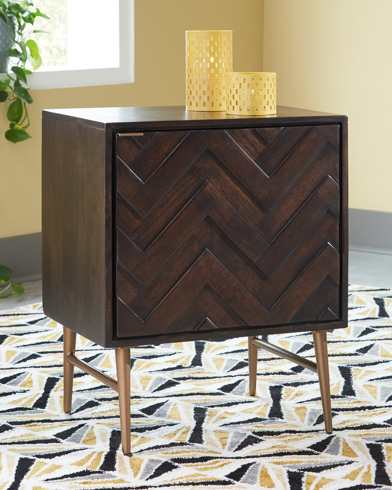 Dorvale Brown Accent Cabinet