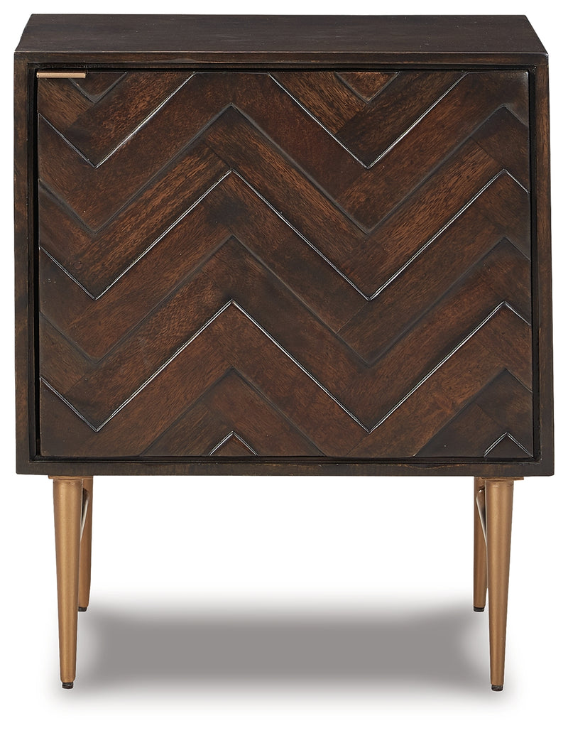 Dorvale Brown Accent Cabinet