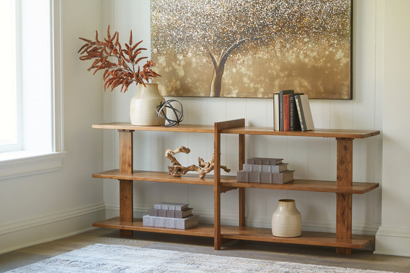 Fayemour Brown Console Sofa Table