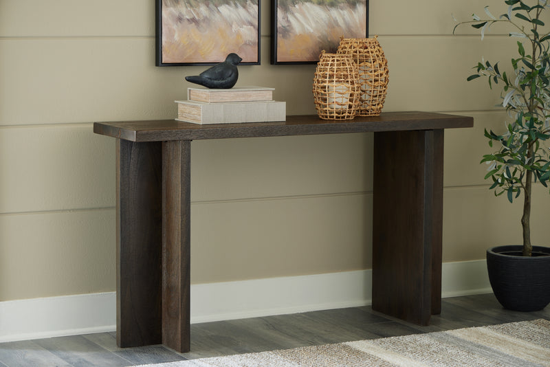 Jalenry Grayish Brown Console Sofa Table
