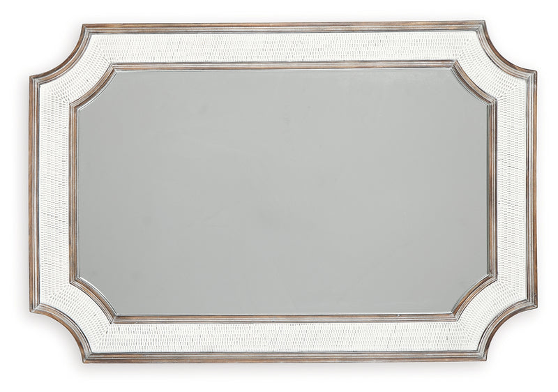 Howston Antique White Accent Mirror