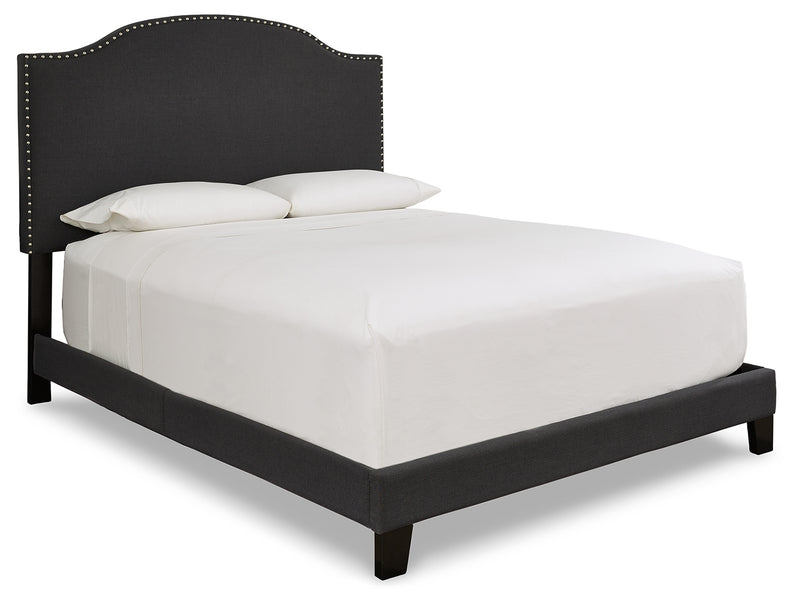 Adelloni Charcoal King Upholstered Bed