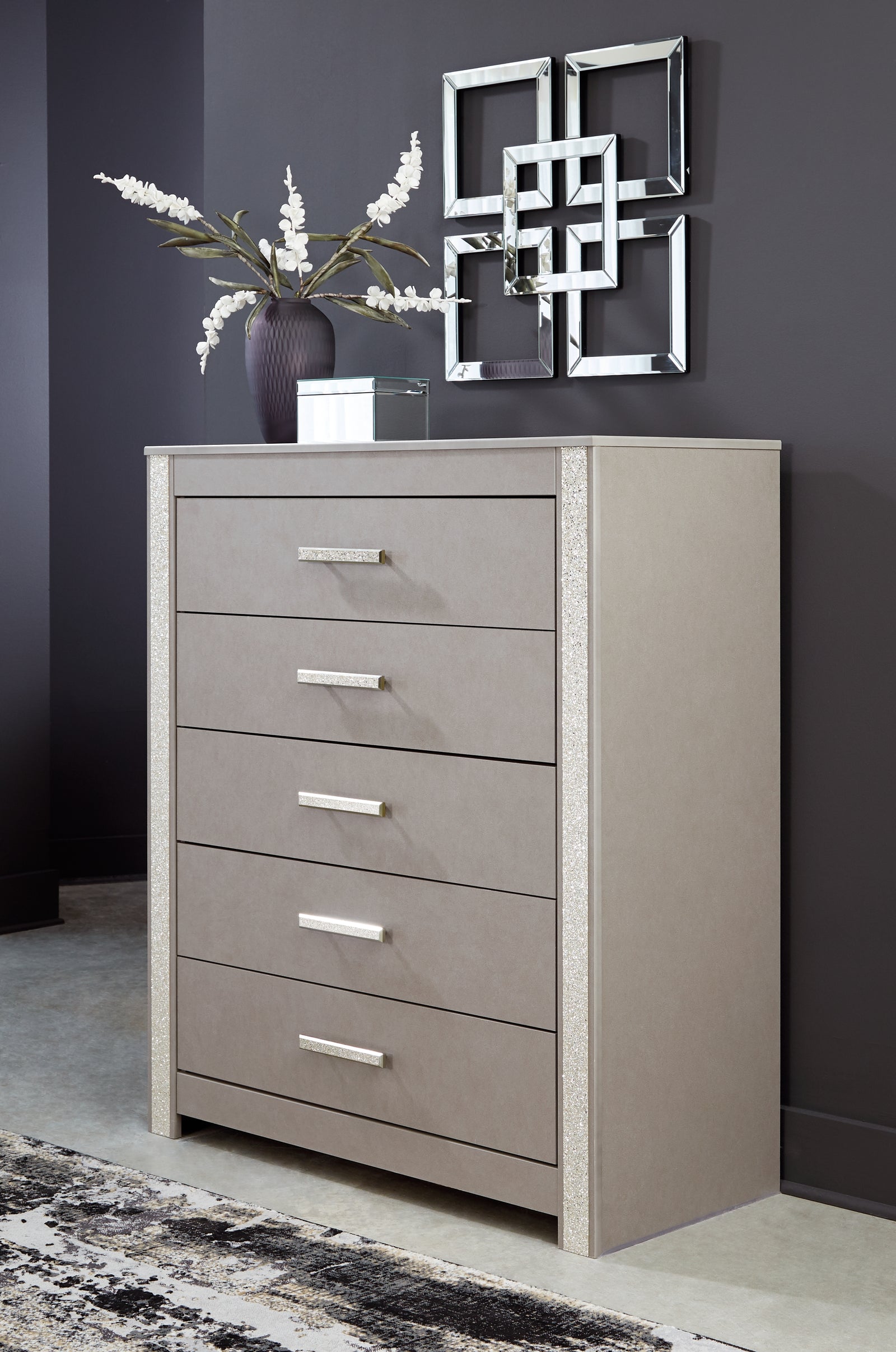 Surancha Gray Chest Of Drawers