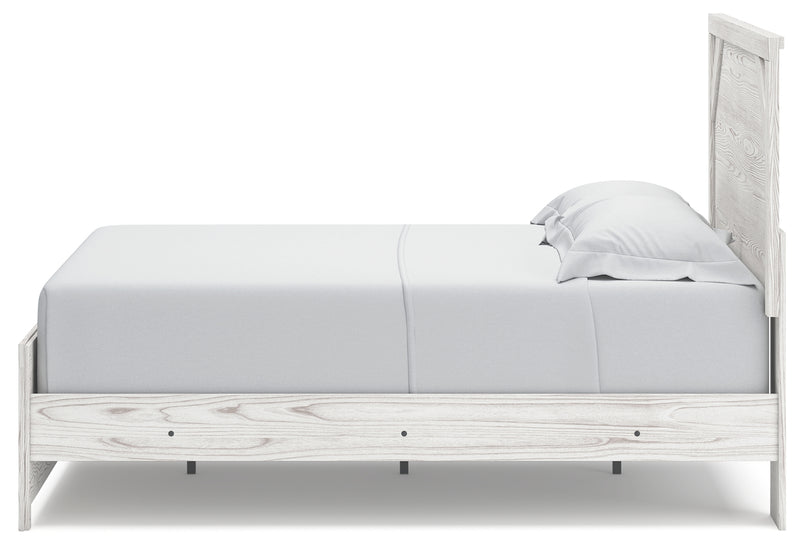 Gerridan White Gray Queen Panel Bed