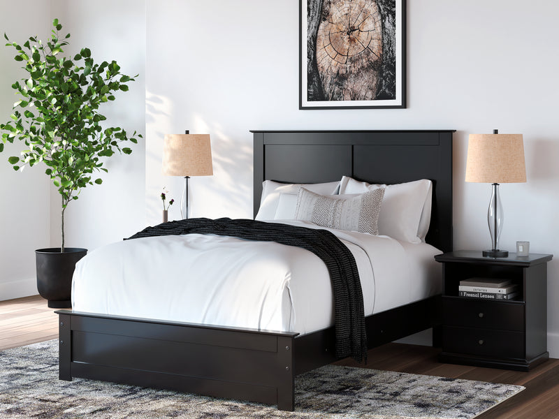 Maribel Black Full Panel Bed