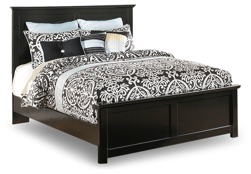 Maribel Black Panel Bedroom Set