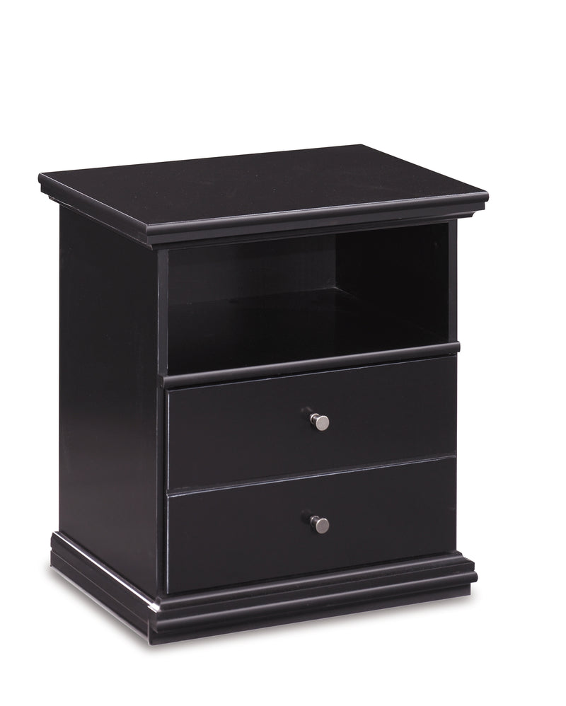 Maribel Black Panel Bedroom Set