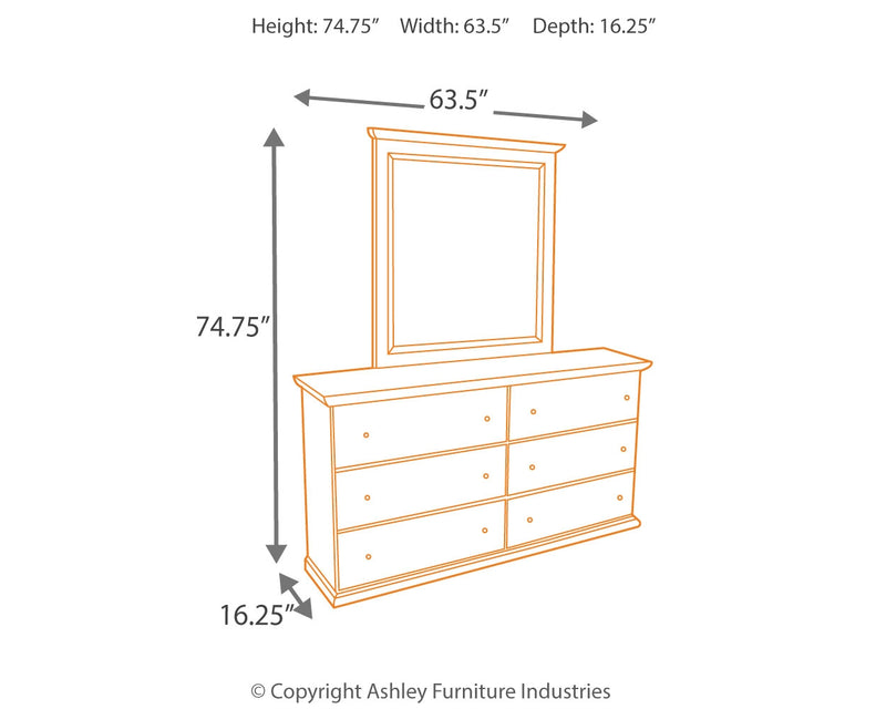 Bostwick Shoals White Panel Headboard Bedroom Set