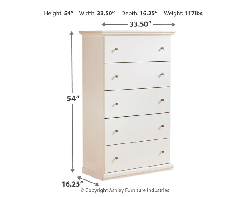 Bostwick Shoals White Panel Bedroom Set