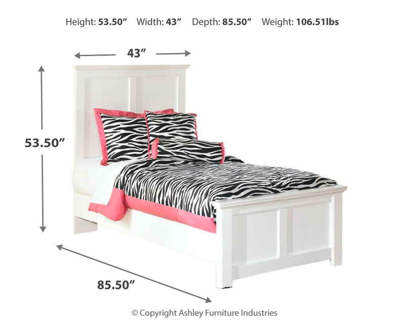 Bostwick Shoals White Panel Bedroom Set