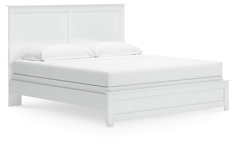 Bostwick Shoals White King Panel Bed