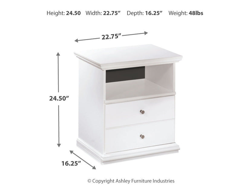 Bostwick Shoals White Panel Bedroom Set