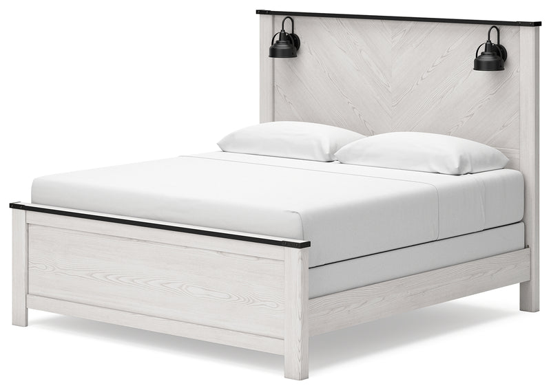 Schoenberg White Panel Bedroom Set