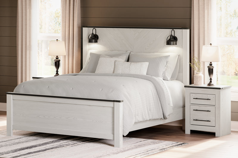 Schoenberg White Panel Bedroom Set