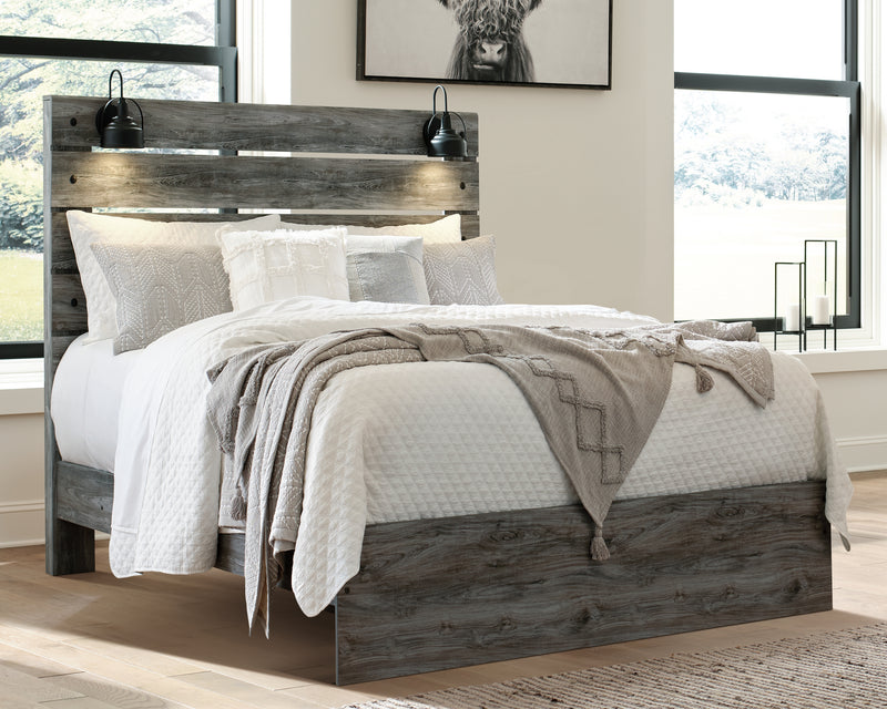 Baystorm Gray Queen Panel Bed