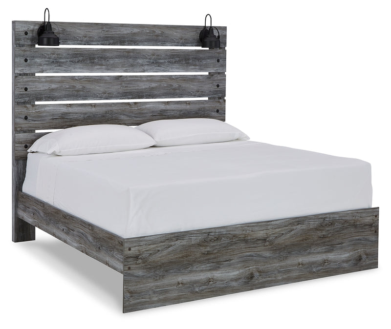 Baystorm Gray Queen Panel Bed