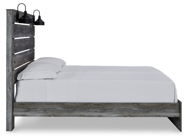 Baystorm Gray King Panel Bed