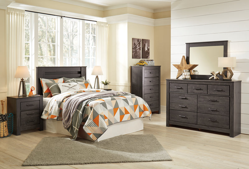 Brinxton Charcoal Panel Headboard Bedroom Set