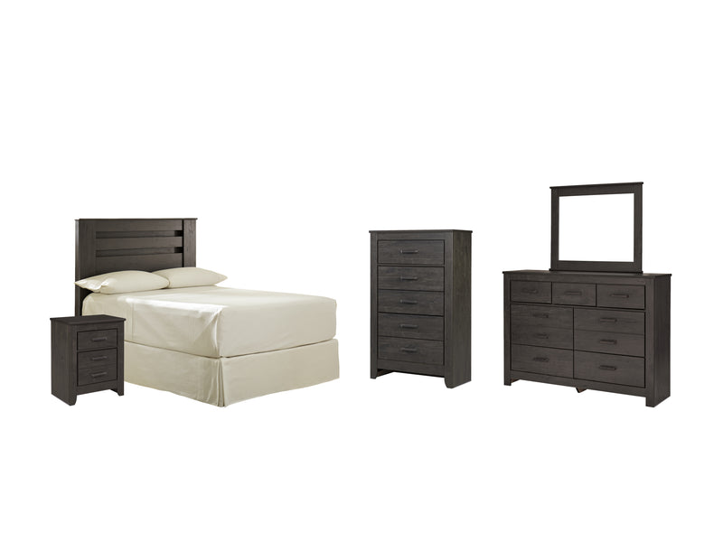 Brinxton Charcoal Panel Headboard Bedroom Set