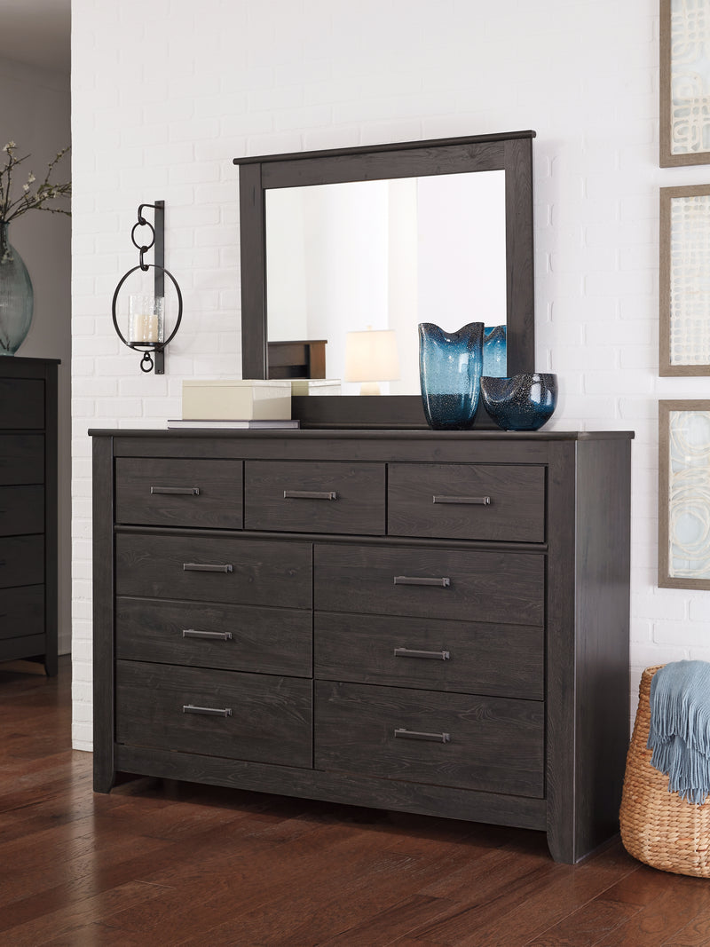 Brinxton Charcoal Panel Headboard Bedroom Set