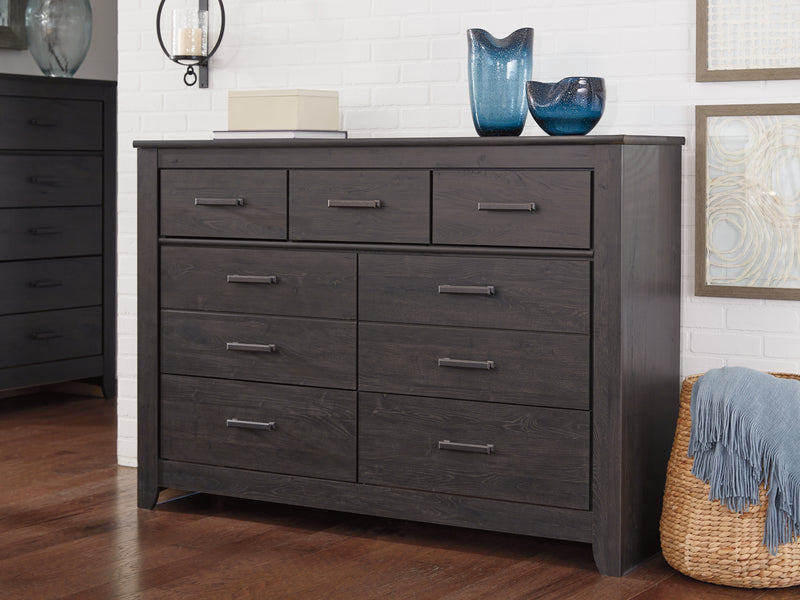 Brinxton Charcoal Panel Headboard Bedroom Set