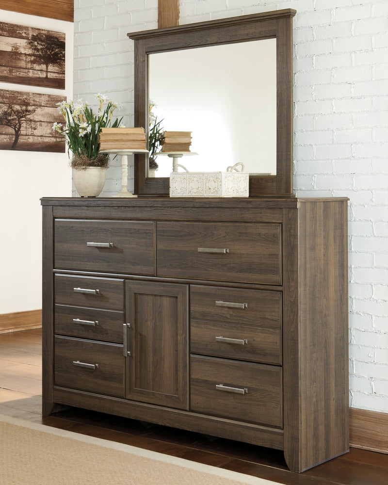 Juararo Dark Brown Panel Bedroom Set