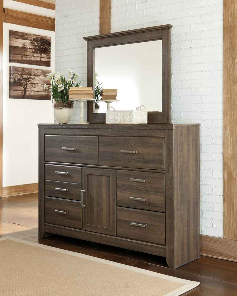 Juararo Dark Brown Panel Headboard Bedroom Set