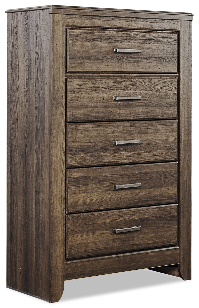 Juararo Dark Brown Panel Bedroom Set