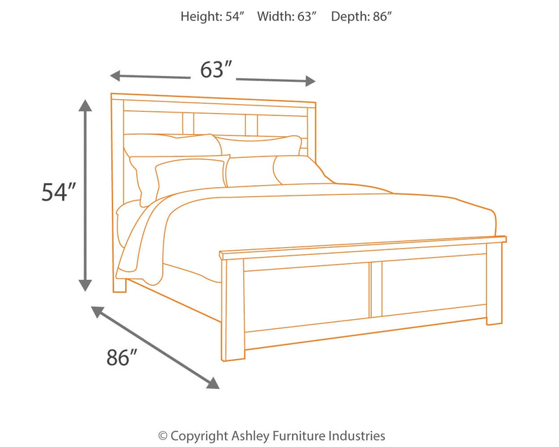 Juararo Dark Brown Panel Bedroom Set