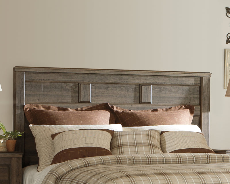 Juararo Dark Brown Panel Headboard Bedroom Set