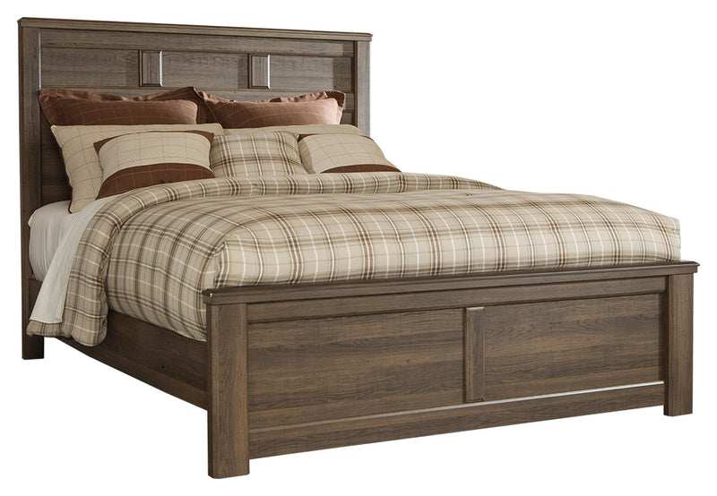 Juararo Dark Brown Panel Bedroom Set