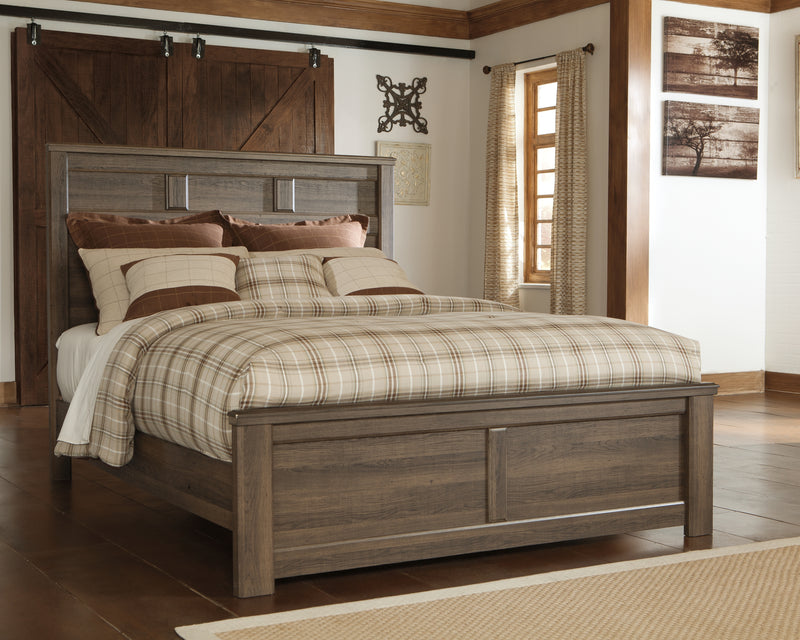 Juararo Dark Brown Panel Bedroom Set