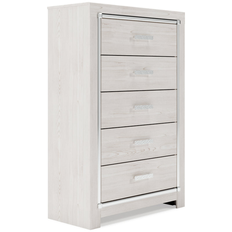 Altyra White Panel Bedroom Set